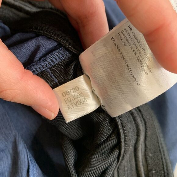 Adidas Shorts Men S Small Navy Black Axis Heathered 2.0 Stretch Workout Running - Picture 12 of 14